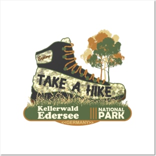 Take A Hike Boot, Kellerwald Edersee National Park, Germany Posters and Art